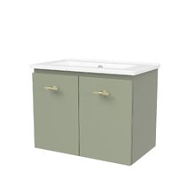 Florida Ensuite 600mm Wall Hung Vanity with Ceramic Countertop